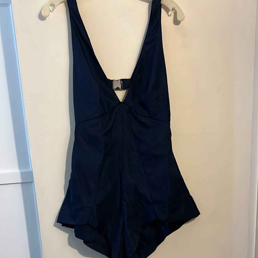 DASH boutique by the Kardashians 
Elegant Navy Blue Romper